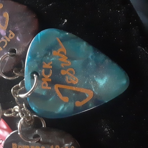 Guitar Pick Pendant Necklace - Picture 8 of 8